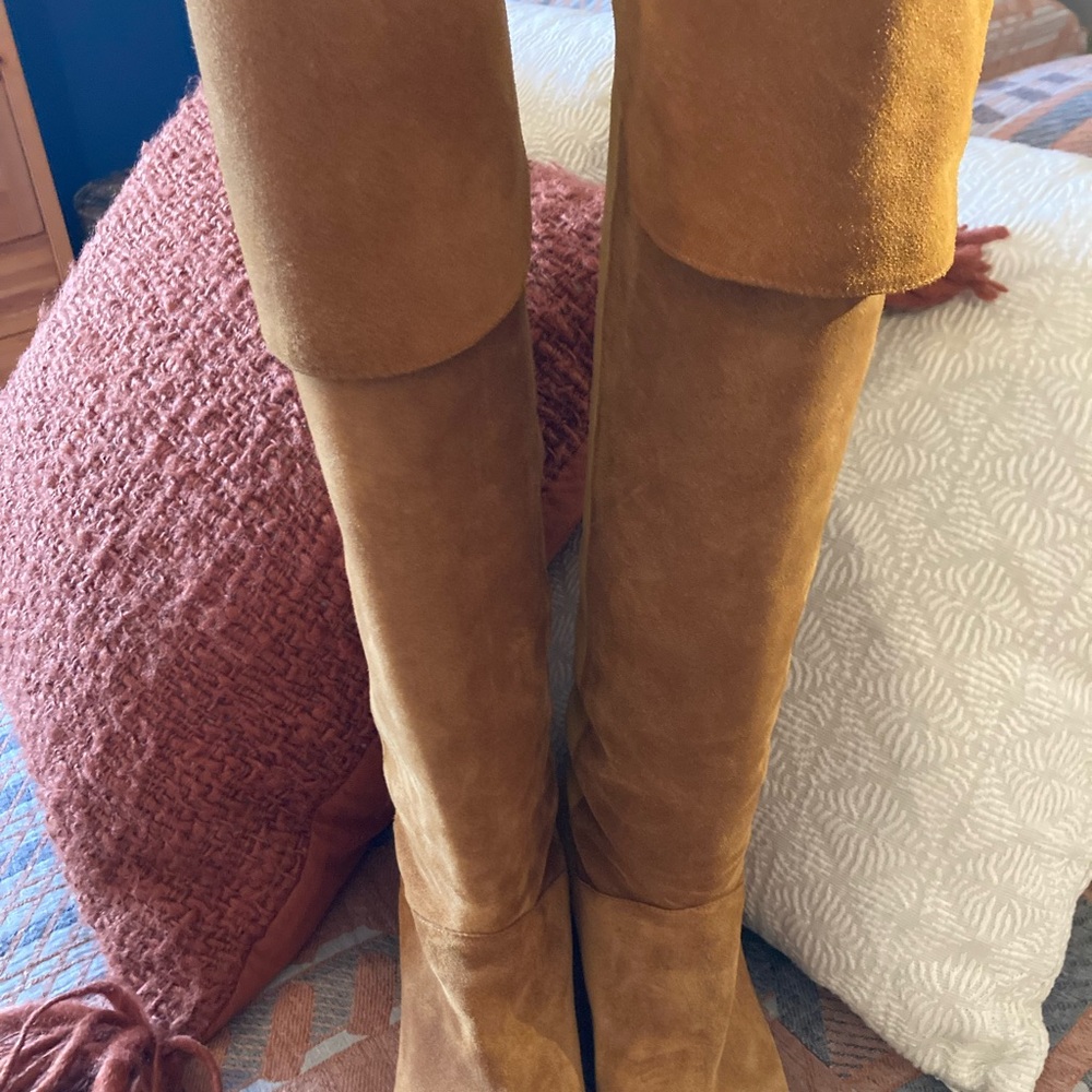 Ba&sh knee high two tones suede boots - Picture 6 of 16